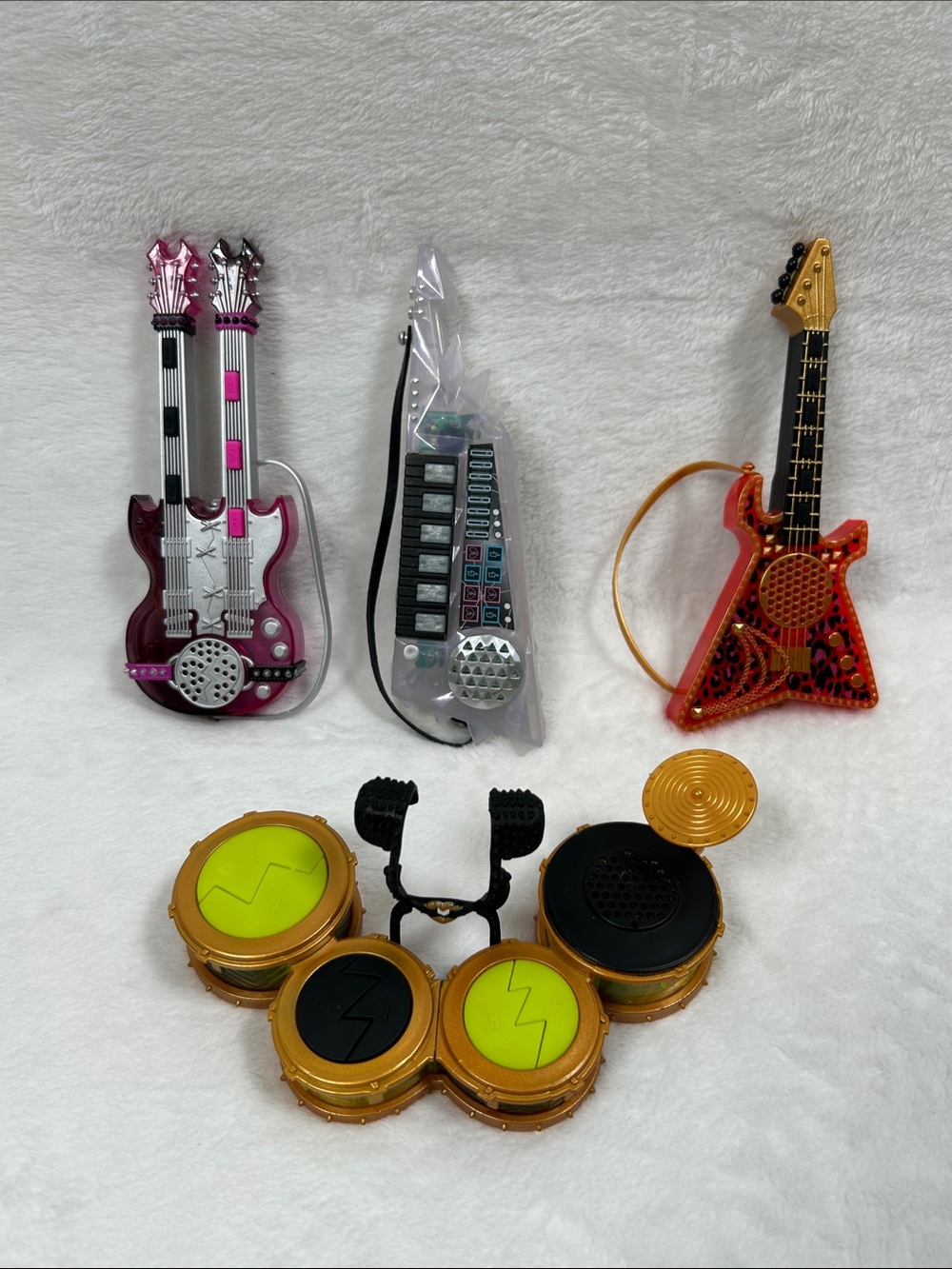 MGA LOL Doll Musical Accessories Bundle Guitars Drum Set with Harness